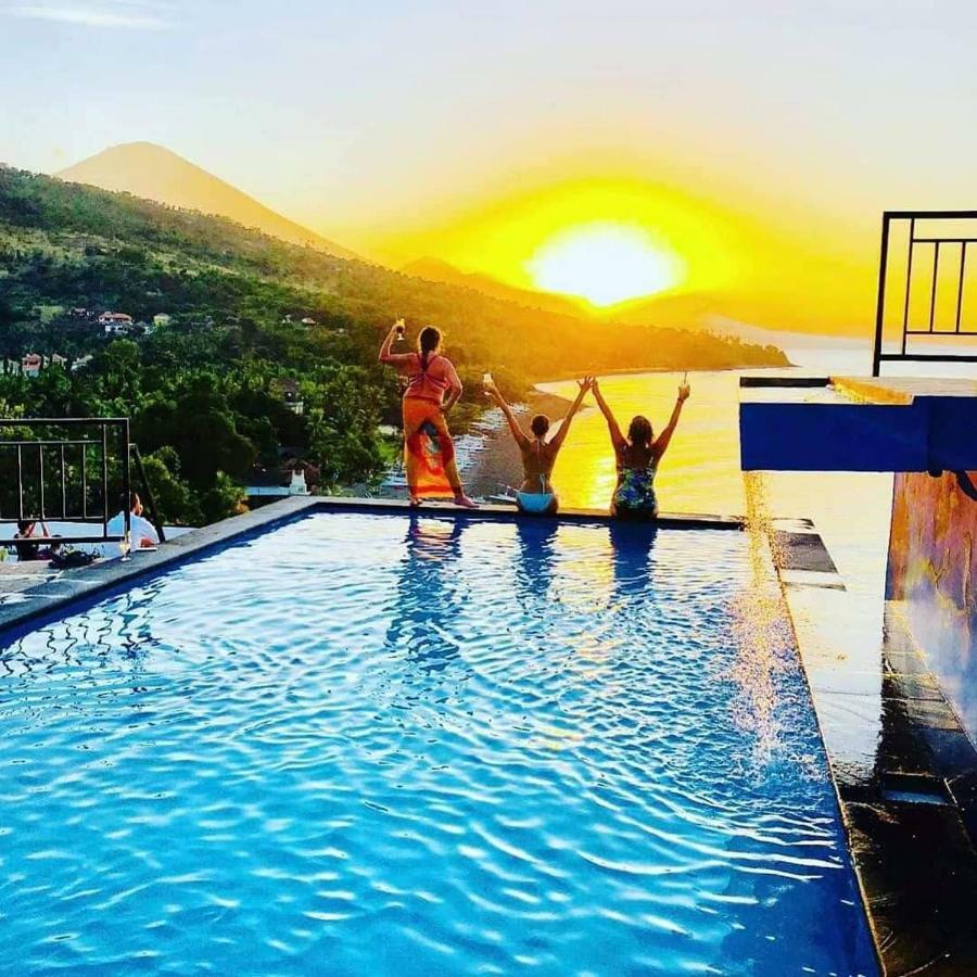 Waenis Sunset View Hotel And Restaurant, Amed, Bali Eksteriør bilde