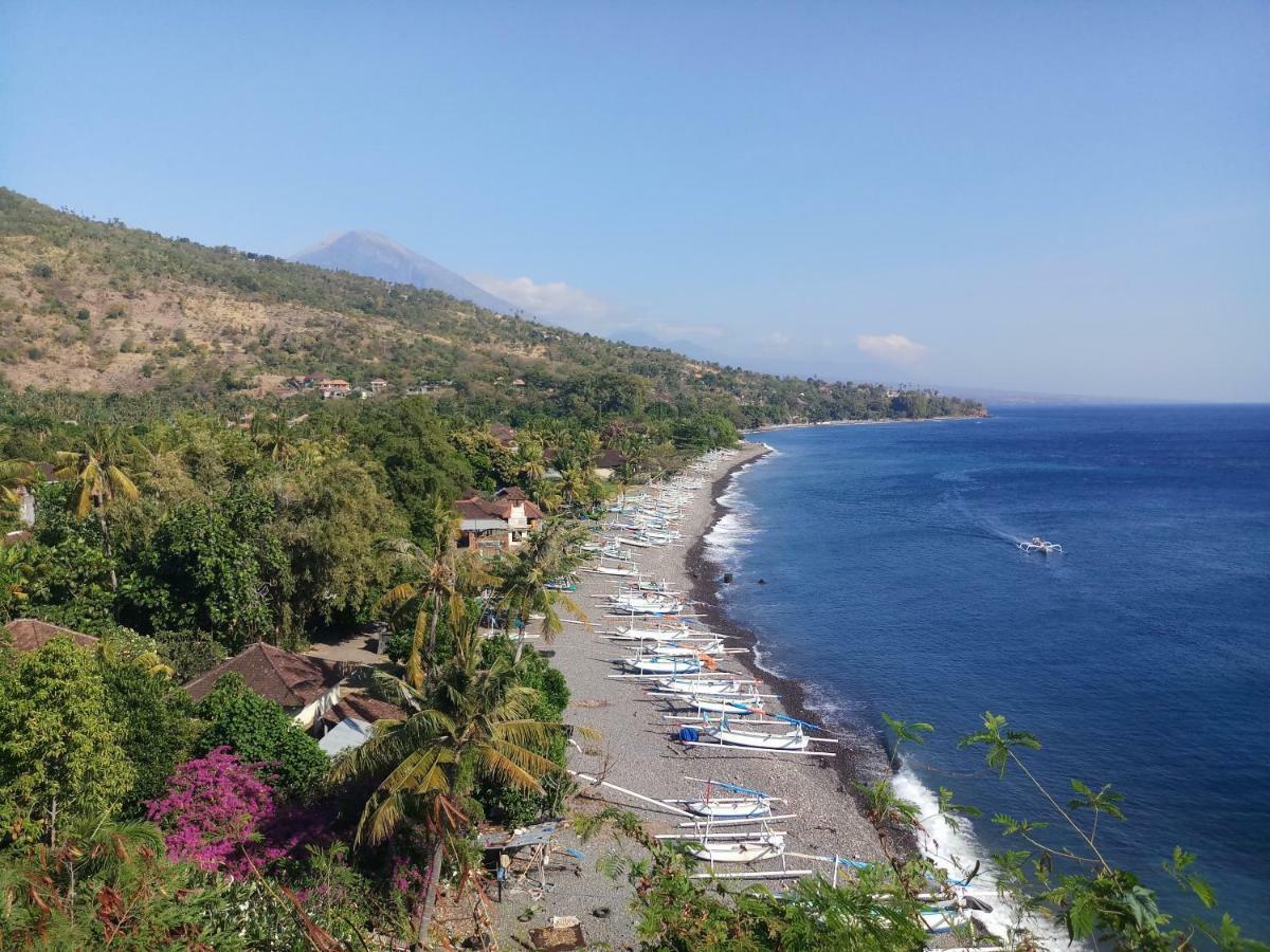 Waenis Sunset View Hotel And Restaurant, Amed, Bali Eksteriør bilde